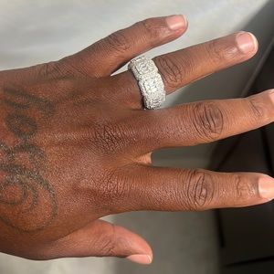 Baguette 925 sterling silver ring